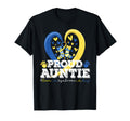 Proud Auntie World Down Syndrome T-Shirt - Casual Everyday Wear Men Women - T-Shirt, Sweatshirt, Hoodie