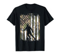 Camo Us Flag Soccer Silhouette Football T-Shirt - Novelty Apparel Unisex - T-Shirt, Sweatshirt, Hoodie