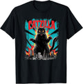 Catzilla Funny Cat Graphic Japanese Cityscape - Adult & Kids T-Shirts, Sweatshirts & Hoodies apparel design preview 1