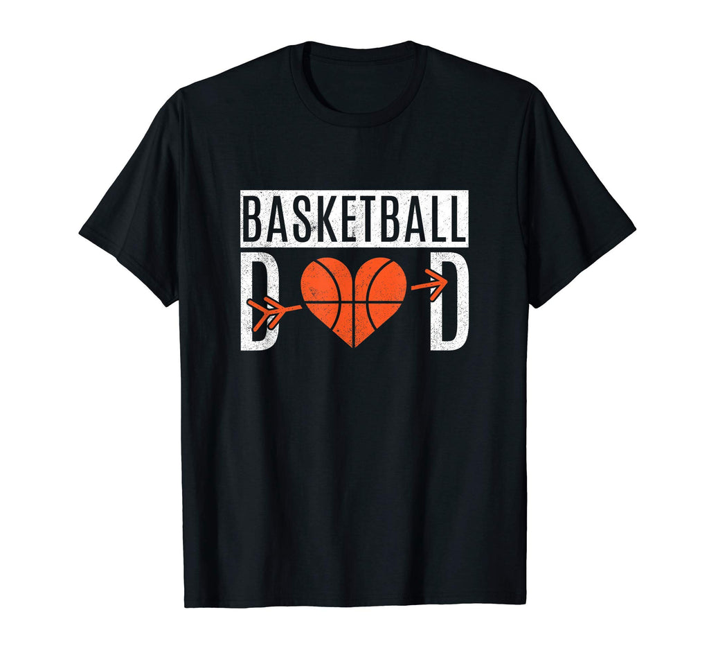 Basketball Dad Heart Basketball Player T-Shirt - Minimalist Print Unisex - T-Shirt, Sweatshirt, Hoodie