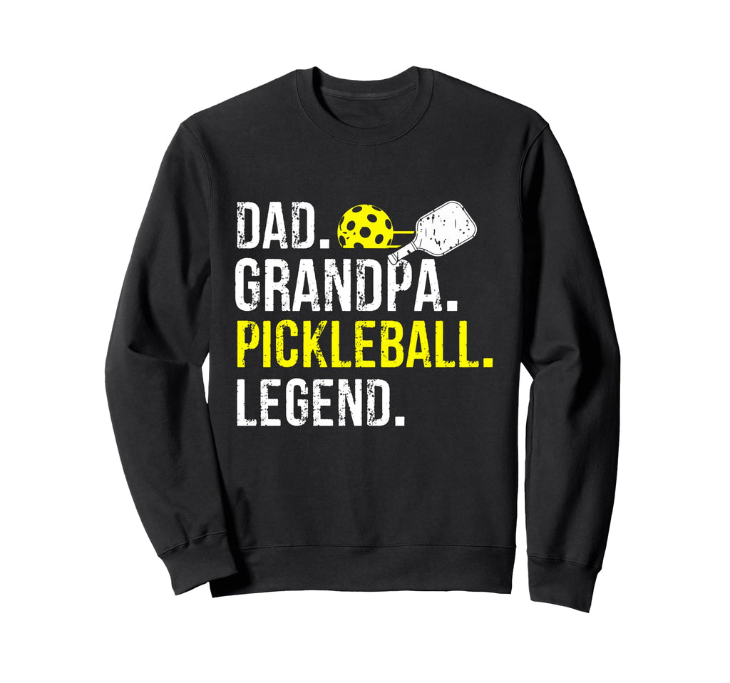 Dad Grandpa Pickleball Legend Fathers Sweatshirt - Custom Art Print Unisex - T-Shirt, Sweatshirt, Hoodie