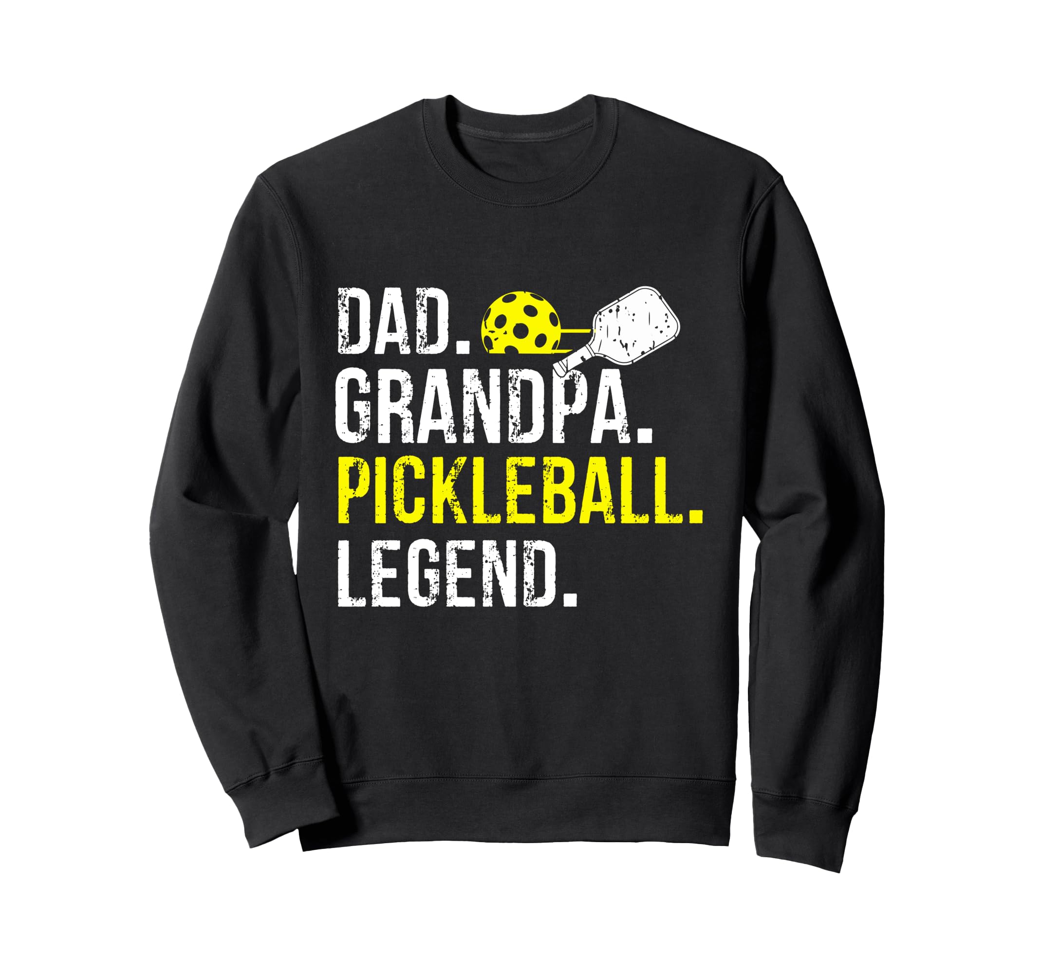 Dad Grandpa Pickleball Legend Fathers Sweatshirt - Custom Art Print Unisex - T-Shirt, Sweatshirt, Hoodie