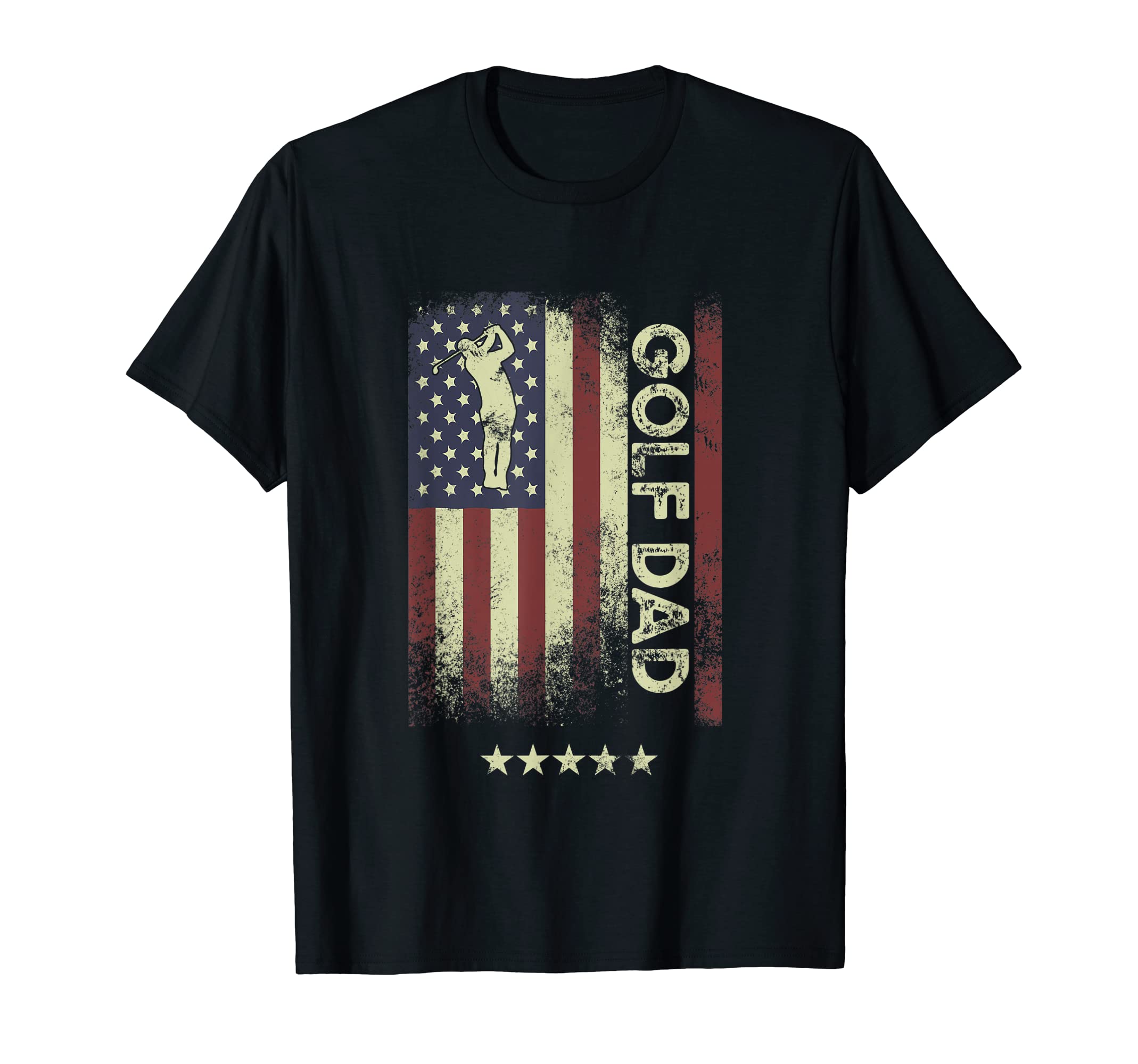 Usa American Flag Golf Dad T-Shirt - Streetwear Style for Adults - T-Shirt, Sweatshirt, Hoodie