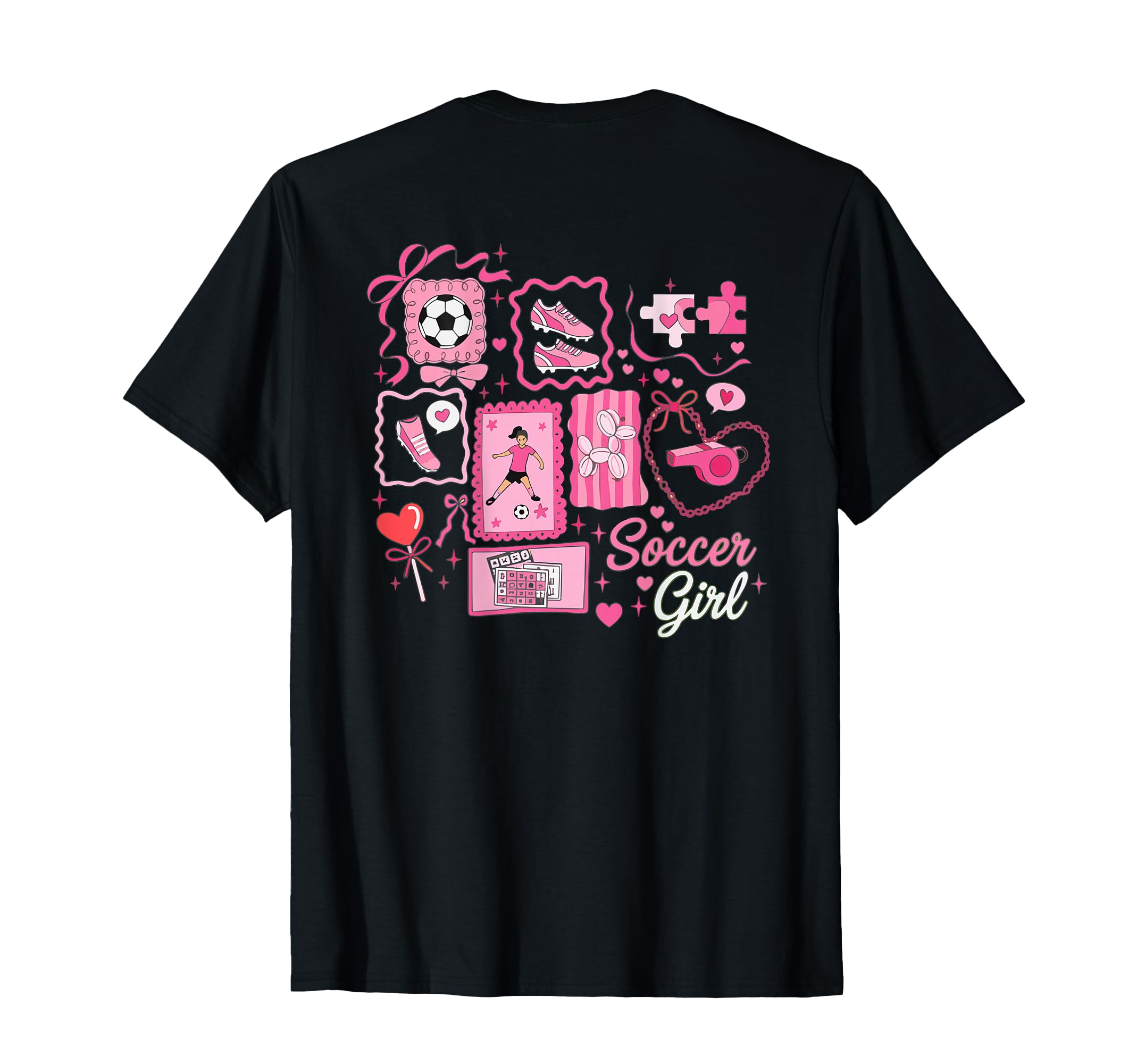 Soccer Stamp Bow Game Day T-Shirt - Graphic Print Men Women - T-Shirt, Sweatshirt, Hoodie