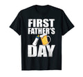 Mens First Fathers Day Beer Bottle T-Shirt - Fun Novelty Design Unisex - T-Shirt, Sweatshirt, Hoodie