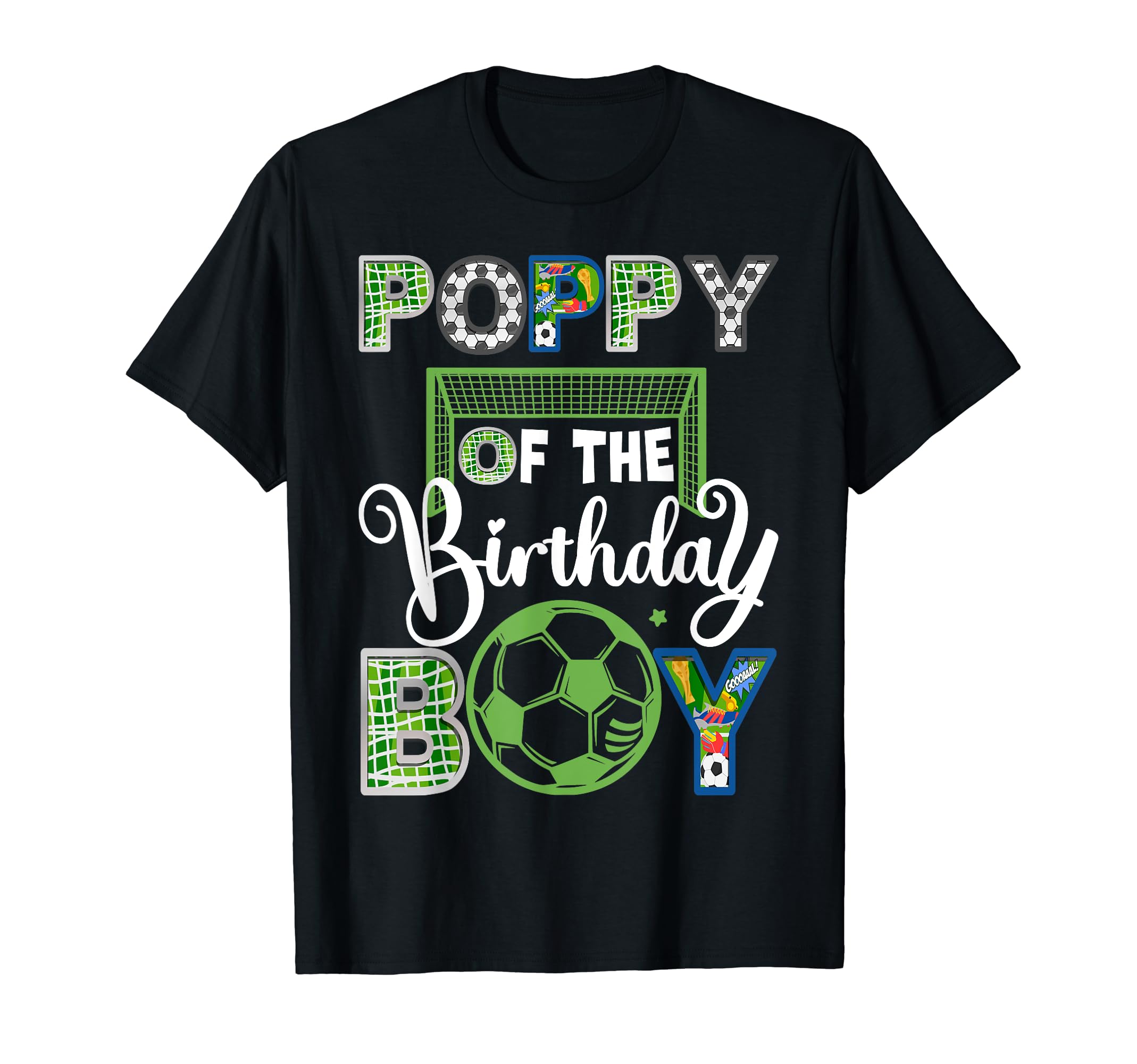 Poppy Birthday Soccer Baller Birthday T-Shirt - Novelty Apparel Men Women - T-Shirt, Sweatshirt, Hoodie