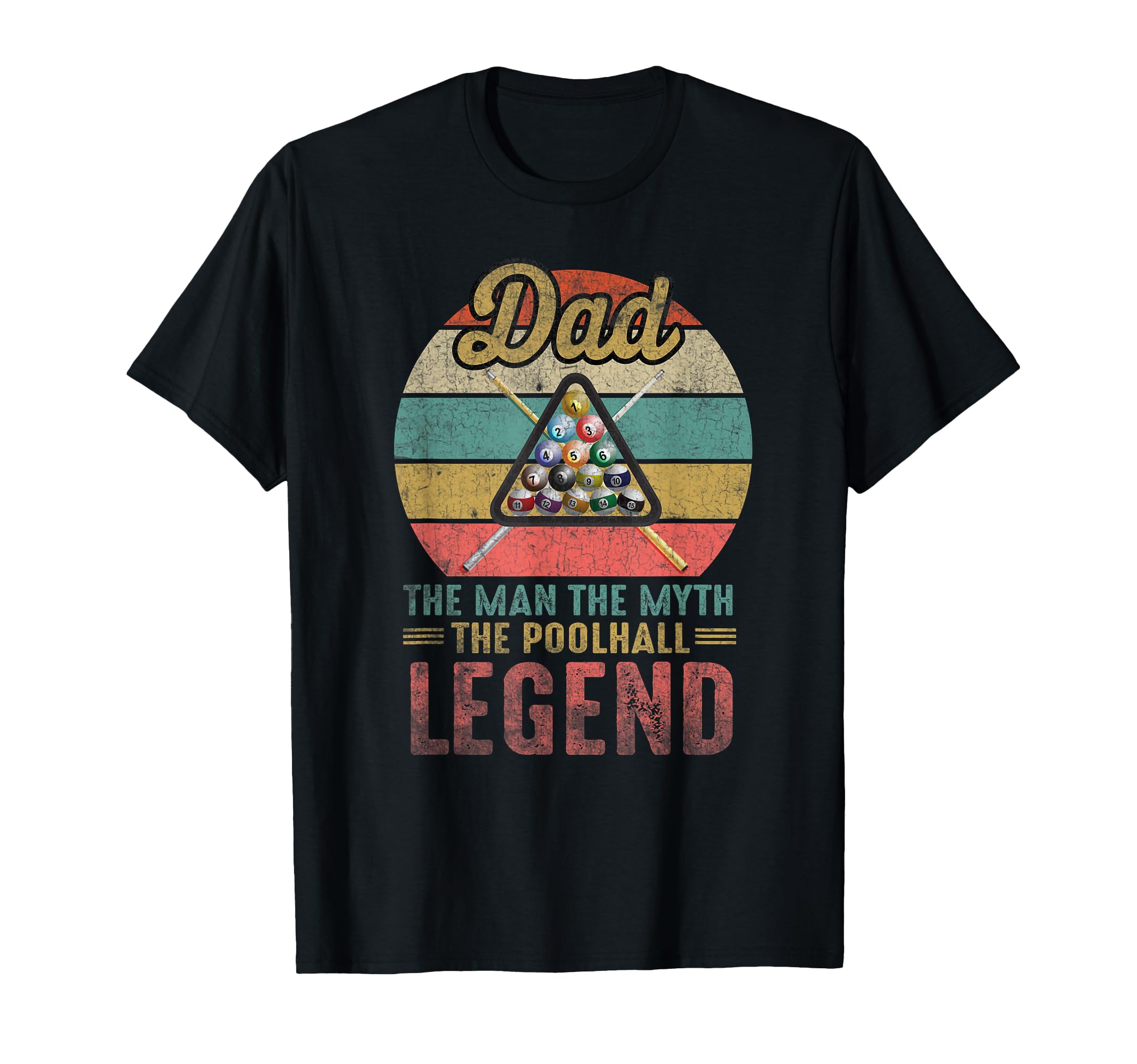 Billiard Player Dad Poolhall Legend T-Shirt - Graphic Print Unisex - T-Shirt, Sweatshirt, Hoodie