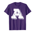 Letter Capital Alphabet College T-Shirt - Casual Everyday Wear Unisex - T-Shirt, Sweatshirt, Hoodie