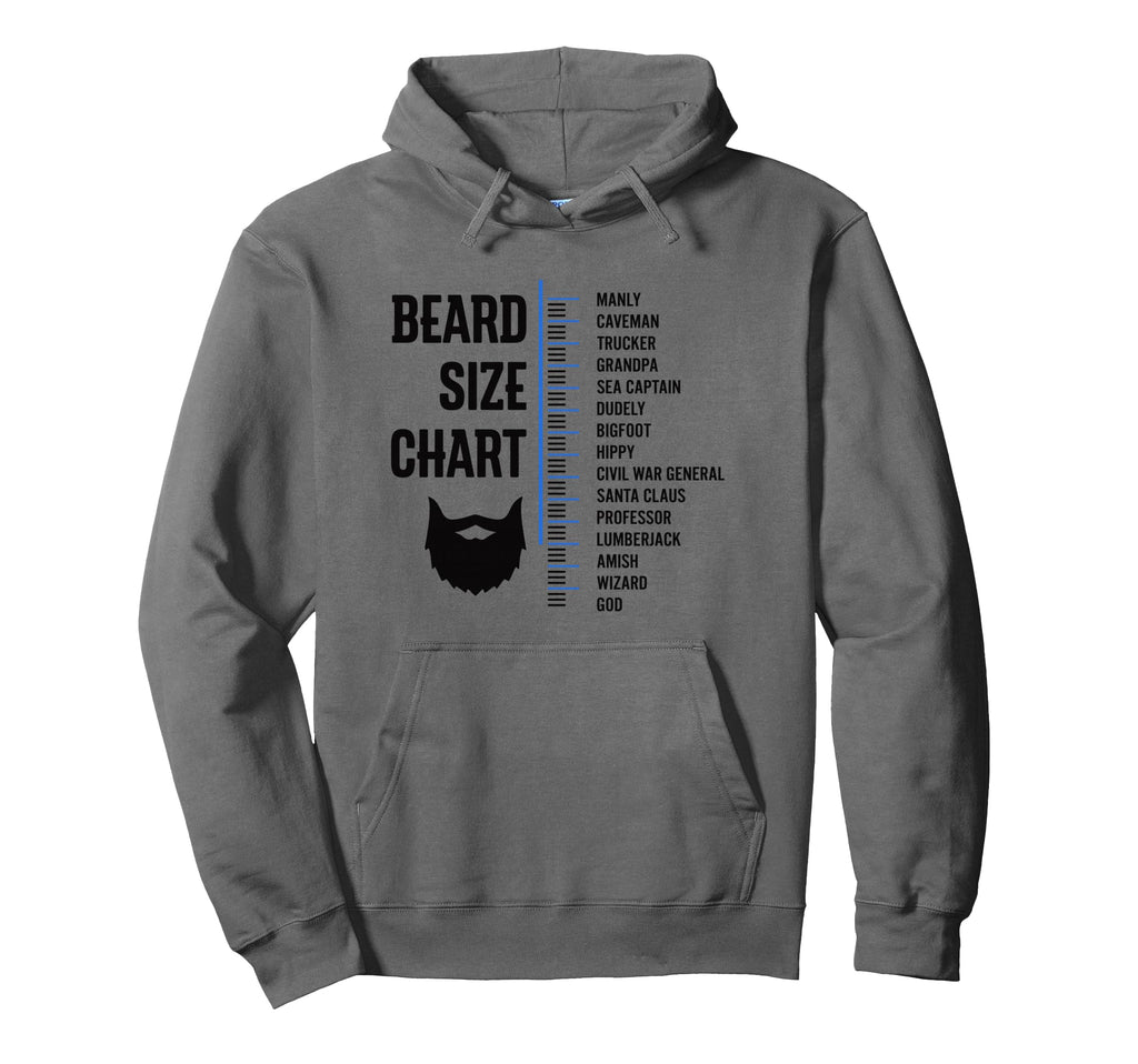 Beard Chart Funny Father S Day Hoodie - Casual Everyday Wear Unisex - T-Shirt, Sweatshirt, Hoodie