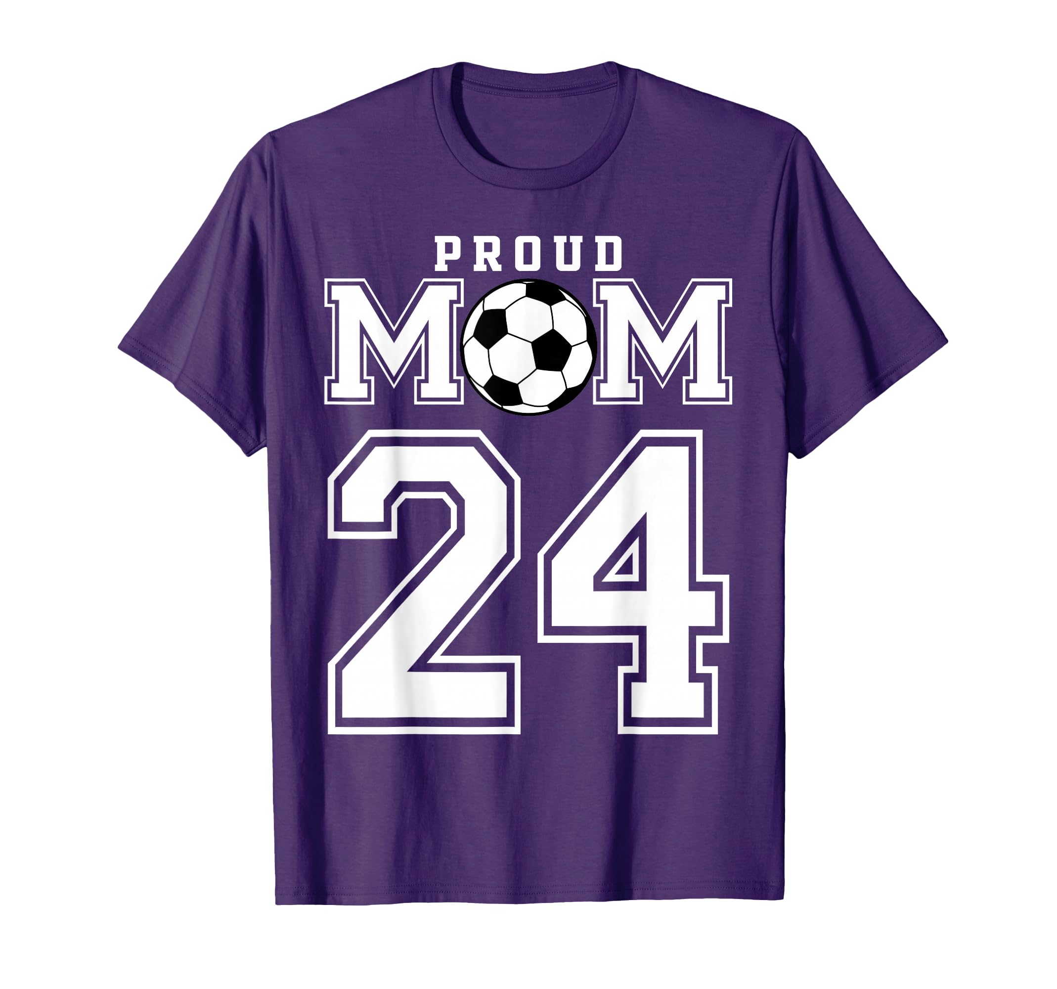 Number 24 Custom Proud Soccer Futbol T-Shirt - Novelty Apparel Men Women - T-Shirt, Sweatshirt, Hoodie
