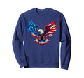American Flag Bald Eagle Sweatshirt - Fun Novelty Design Men Women - T-Shirt, Sweatshirt, Hoodie