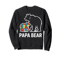 Autism Dad Papa Bear Autistic Sweatshirt - Custom Art Print Men Women - T-Shirt, Sweatshirt, Hoodie