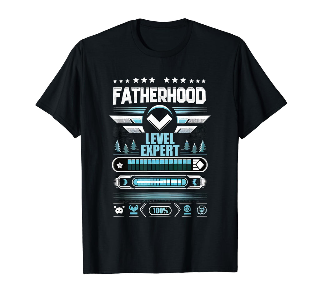 Gamer Dad Fathers Day Fatherhood T-Shirt - Minimalist Print Men Women - T-Shirt, Sweatshirt, Hoodie