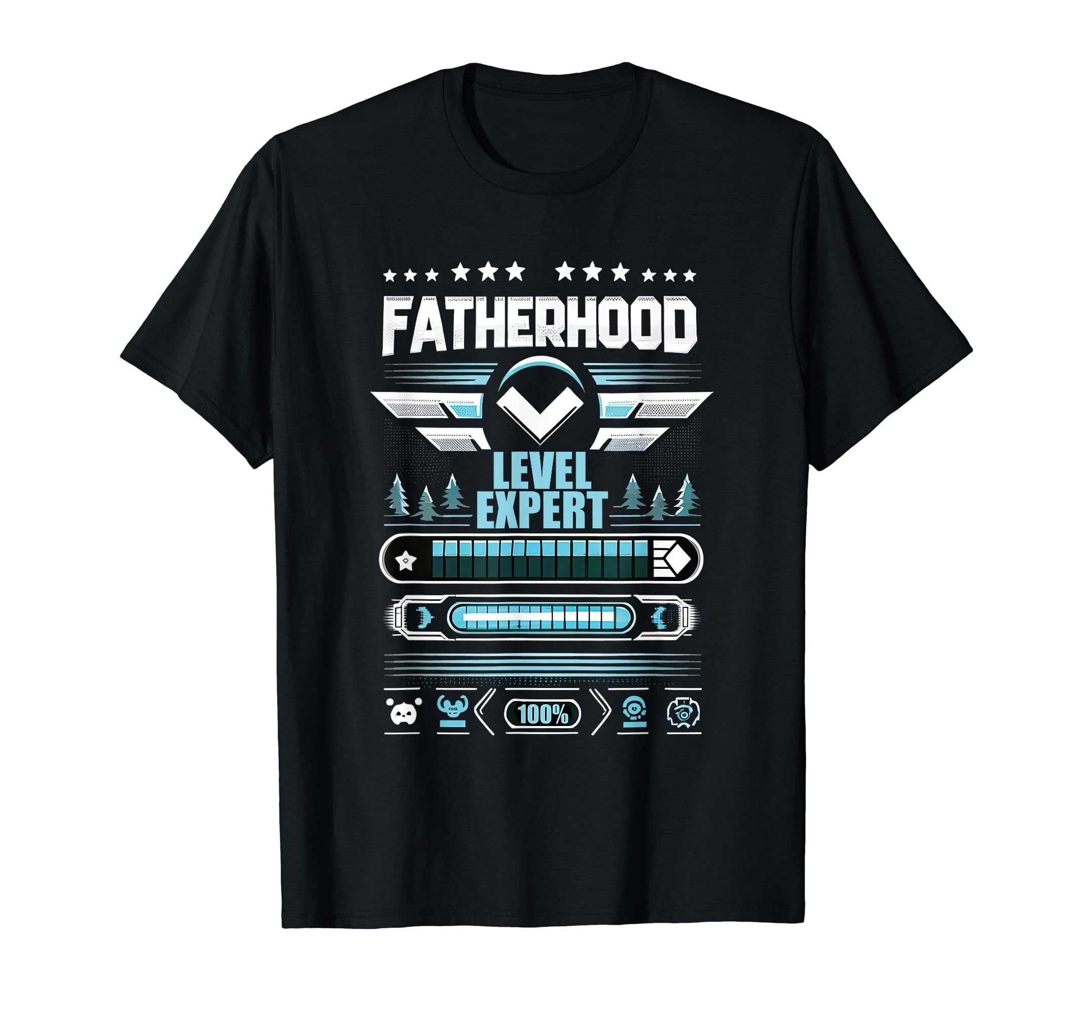 Gamer Dad Fathers Day Fatherhood T-Shirt - Minimalist Print Men Women - T-Shirt, Sweatshirt, Hoodie