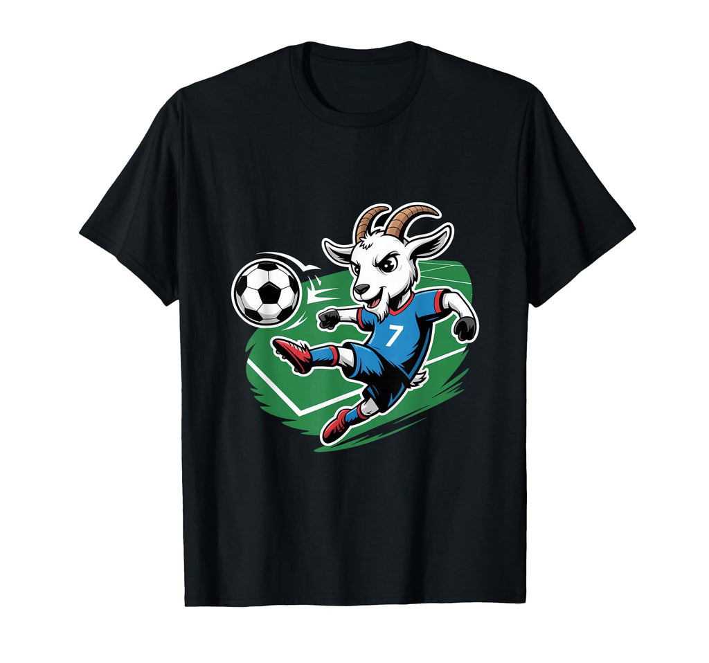 Football Goat Striker Number 7 T-Shirt - Casual Everyday Wear Men Women - T-Shirt, Sweatshirt, Hoodie