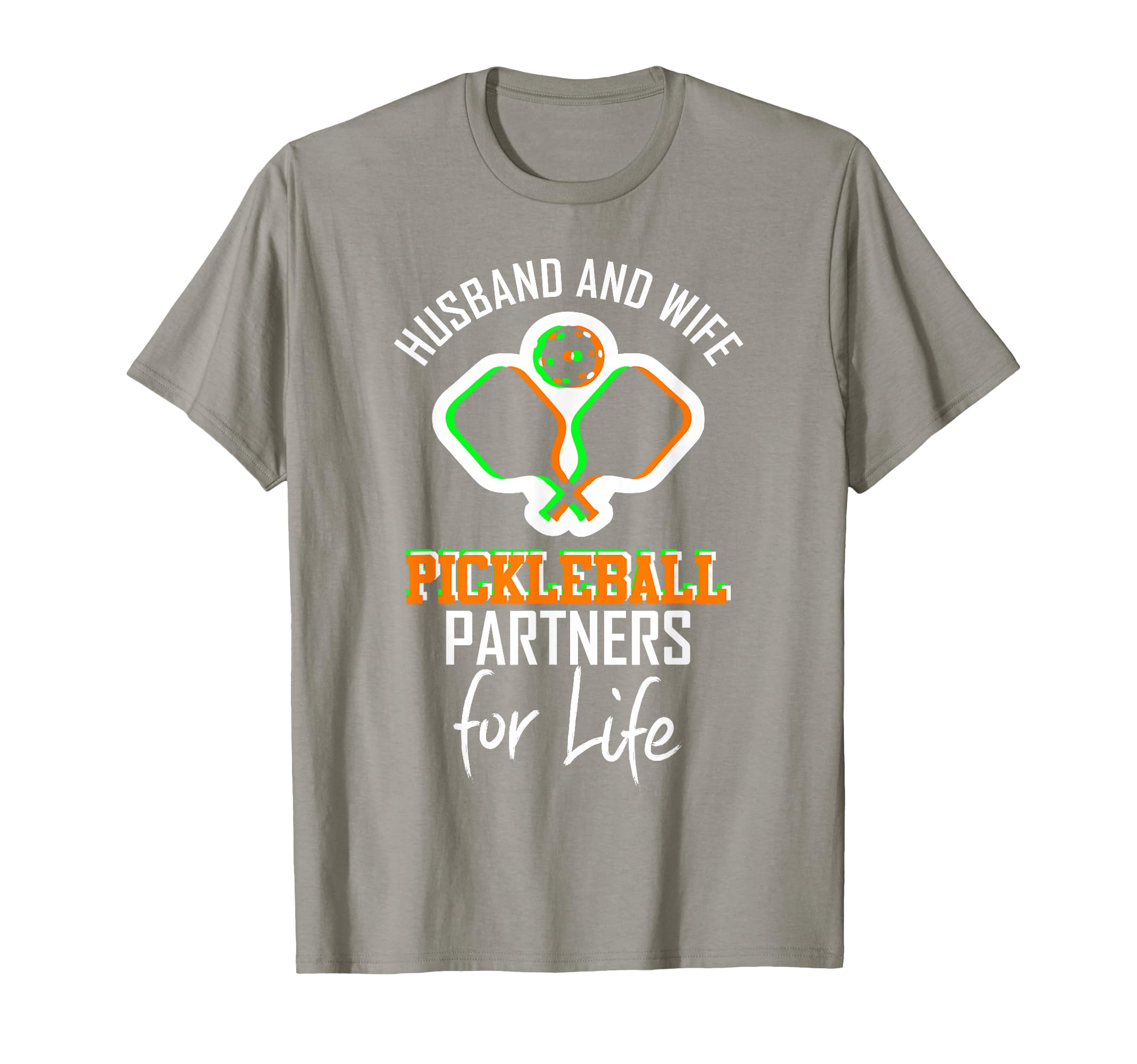 Husband Wife Pickleball Partners Life T-Shirt - Minimalist Print Unisex - T-Shirt, Sweatshirt, Hoodie