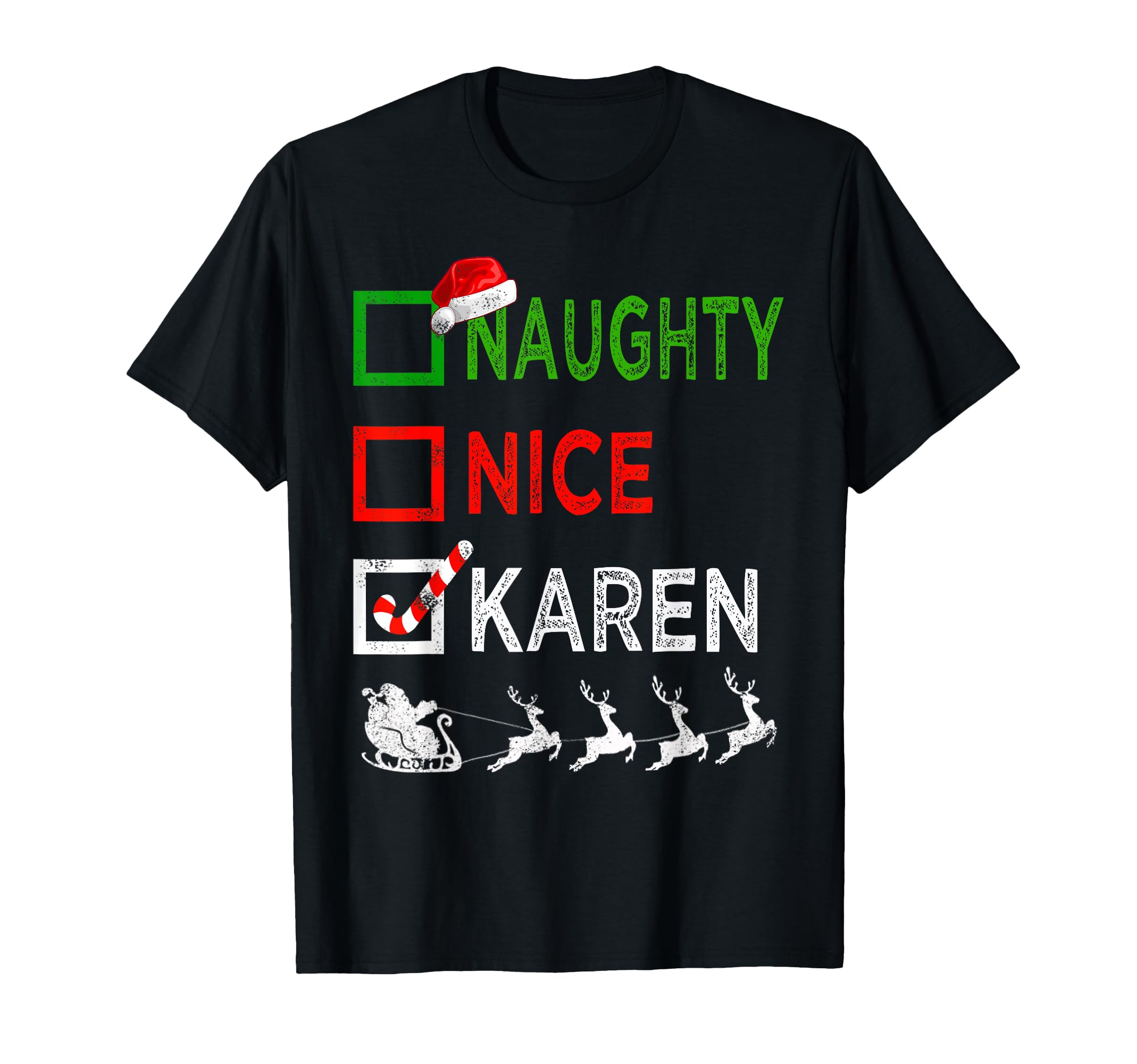 Naughty Nice Karen Pajamas Funny T-Shirt - Fun Novelty Design for Adults - T-Shirt, Sweatshirt, Hoodie