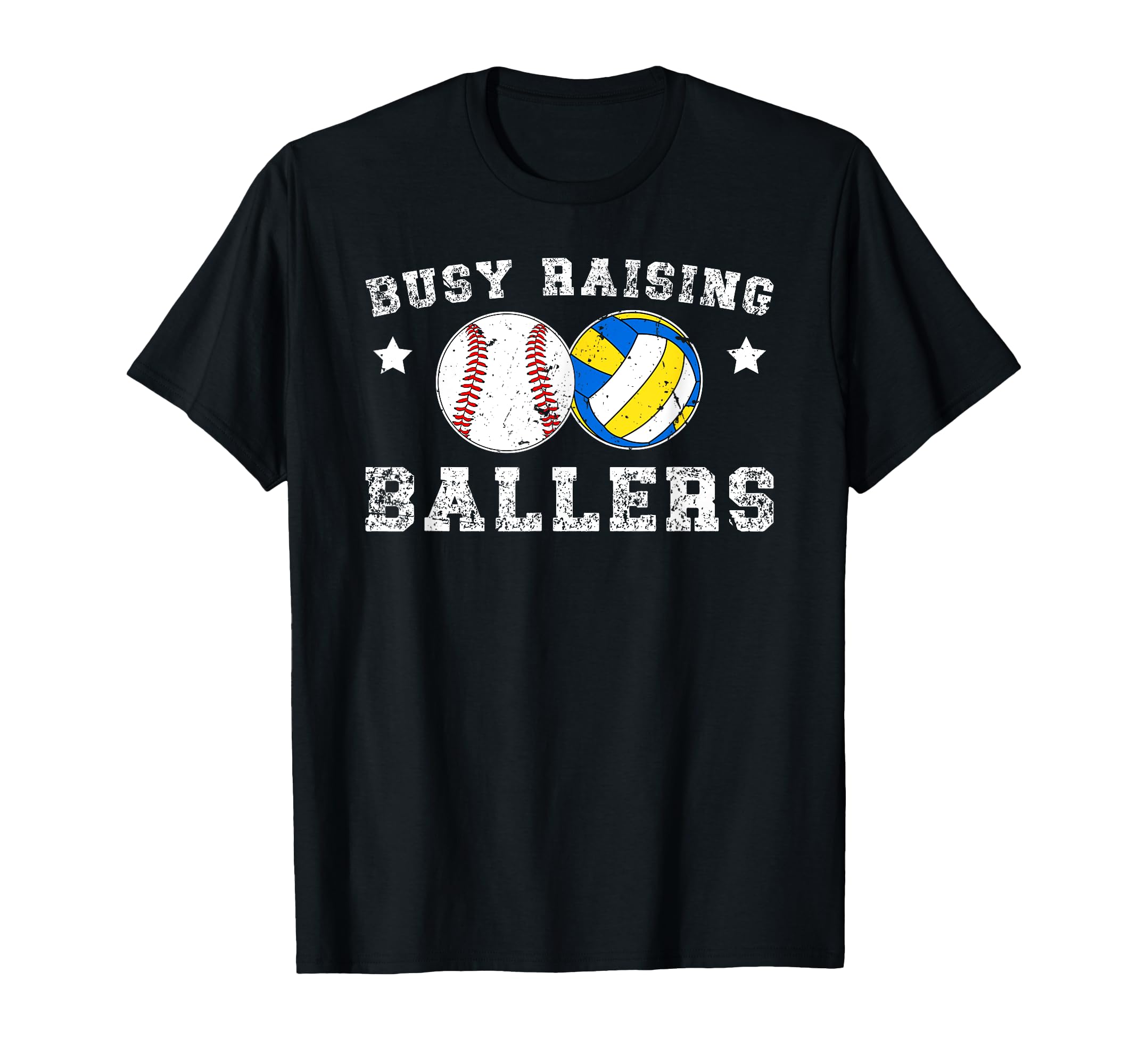 Busy Raising Ballers Volleyball T-Shirt - Aesthetic Graphic for Adults - T-Shirt, Sweatshirt, Hoodie