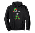 Bonus Dad Elf Matching Family Pajama Hoodie - Custom Art Print for Adults - T-Shirt, Sweatshirt, Hoodie