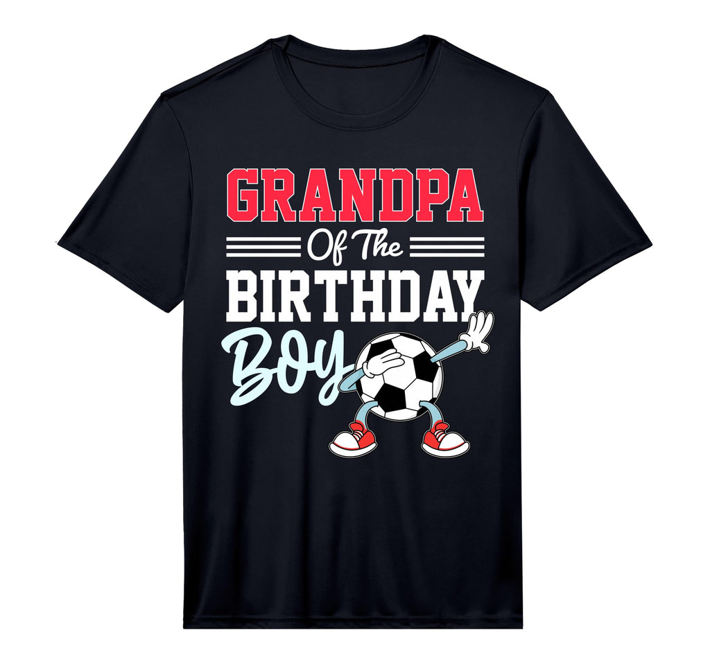 Grandpa Birthday Soccer Party Family Bday T-Shirt - Unique Graphic Unisex - T-Shirt, Sweatshirt, Hoodie