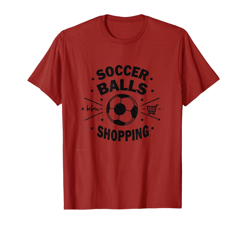 Soccer Balls Before Shopping Mom T-Shirt - Custom Art Print Men Women - T-Shirt, Sweatshirt, Hoodie