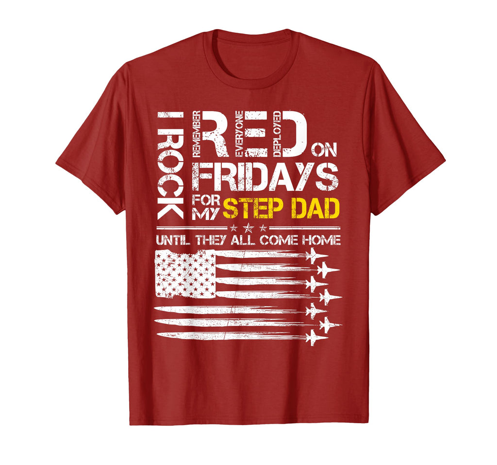 Rock Red Friday My Step Dad Air T-Shirt - Fun Novelty Design for Adults - T-Shirt, Sweatshirt, Hoodie