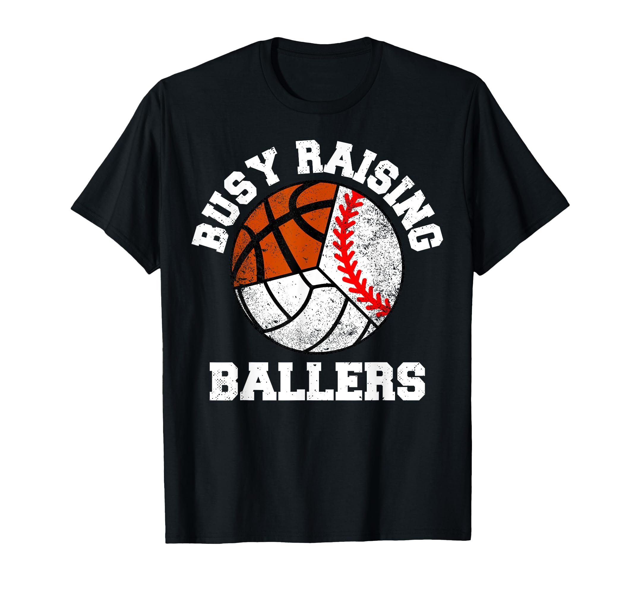 Busy Raising Ballers Baseball T-Shirt - Trendy Graphic for Adults - T-Shirt, Sweatshirt, Hoodie