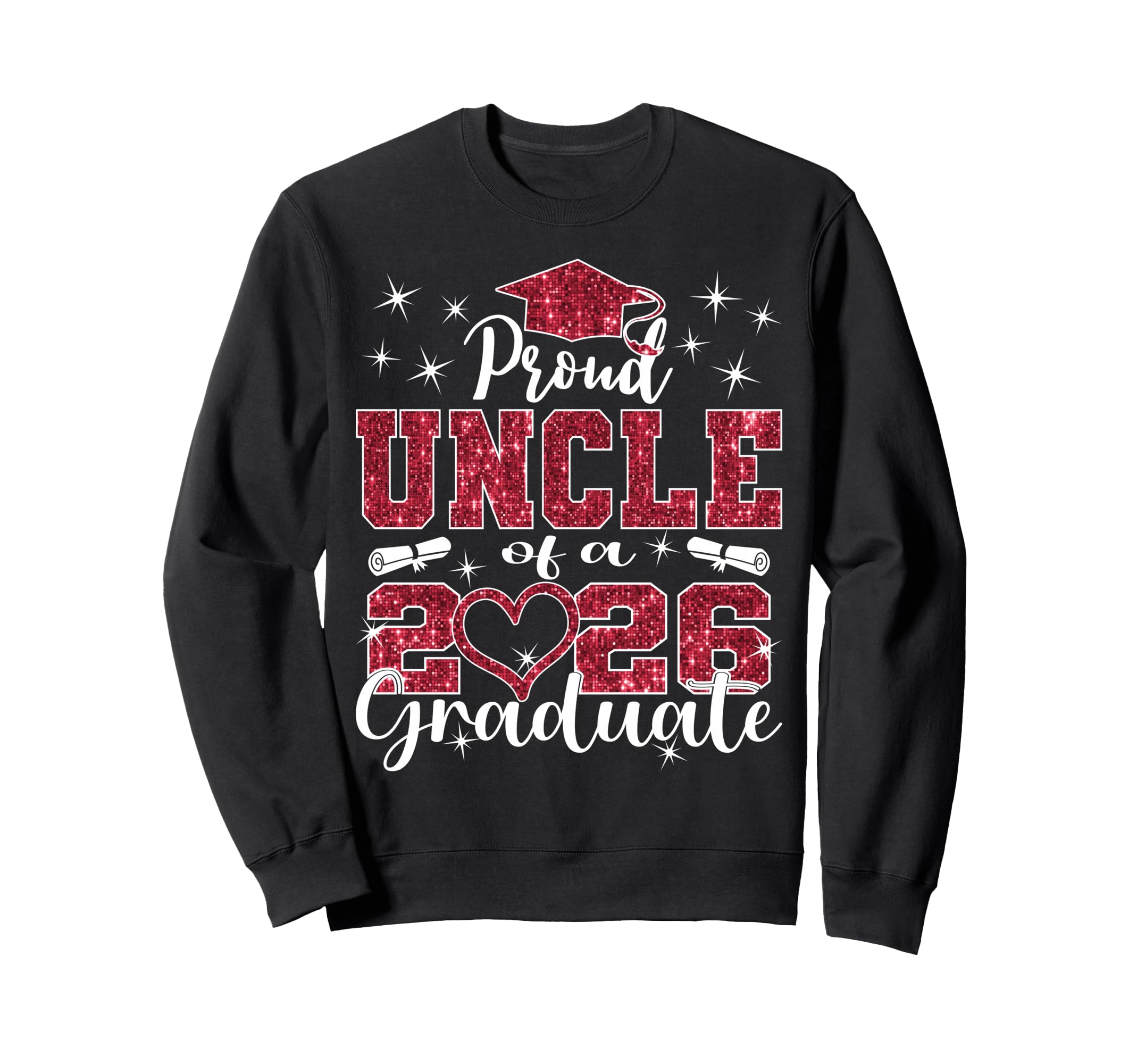 Super Proud Uncle 2026 Graduate Sweatshirt - Custom Art Print Unisex - T-Shirt, Sweatshirt, Hoodie