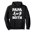 Papa Both Funny Soccer Football Papa Hoodie - Aesthetic Graphic Men Women - T-Shirt, Sweatshirt, Hoodie