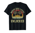 Vinatge Gamer Bonus Dad Level Unlocked T-Shirt - Graphic Print for Adults - T-Shirt, Sweatshirt, Hoodie