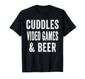Cuddles Video Games And Beer Lover T-Shirt - Aesthetic Graphic Men Women - T-Shirt, Sweatshirt, Hoodie