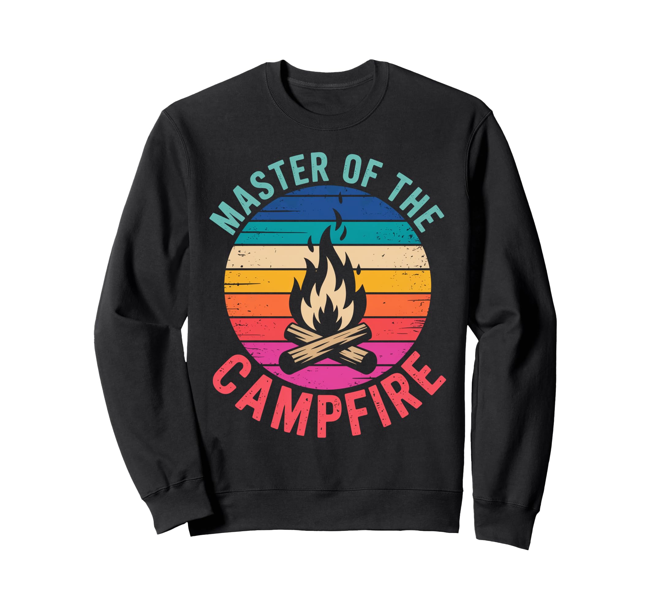 Master Campfire Dad Camping Gifts Sweatshirt - Minimalist Print Men Women - T-Shirt, Sweatshirt, Hoodie