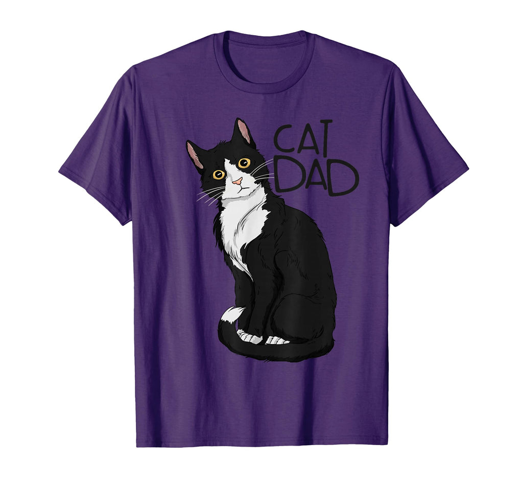 Tuxedo Cat Dad Gift Cat Dad Tuxedo Cat T-Shirt - Custom Art Print Unisex - T-Shirt, Sweatshirt, Hoodie