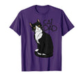 Tuxedo Cat Dad Gift Cat Dad Tuxedo Cat T-Shirt - Custom Art Print Unisex - T-Shirt, Sweatshirt, Hoodie