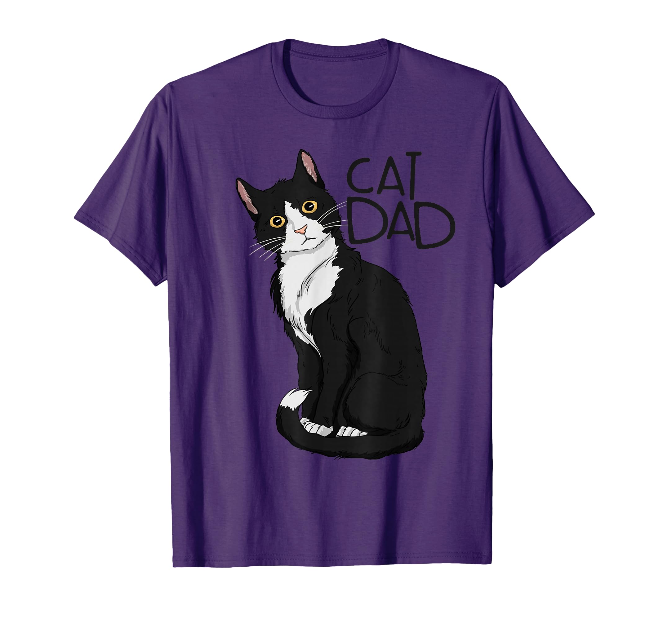 Tuxedo Cat Dad Gift Cat Dad Tuxedo Cat T-Shirt - Custom Art Print Unisex - T-Shirt, Sweatshirt, Hoodie