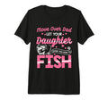 Daughter Fishing Dad Daughter T-Shirt - Fun Novelty Design for Adults - T-Shirt, Sweatshirt, Hoodie