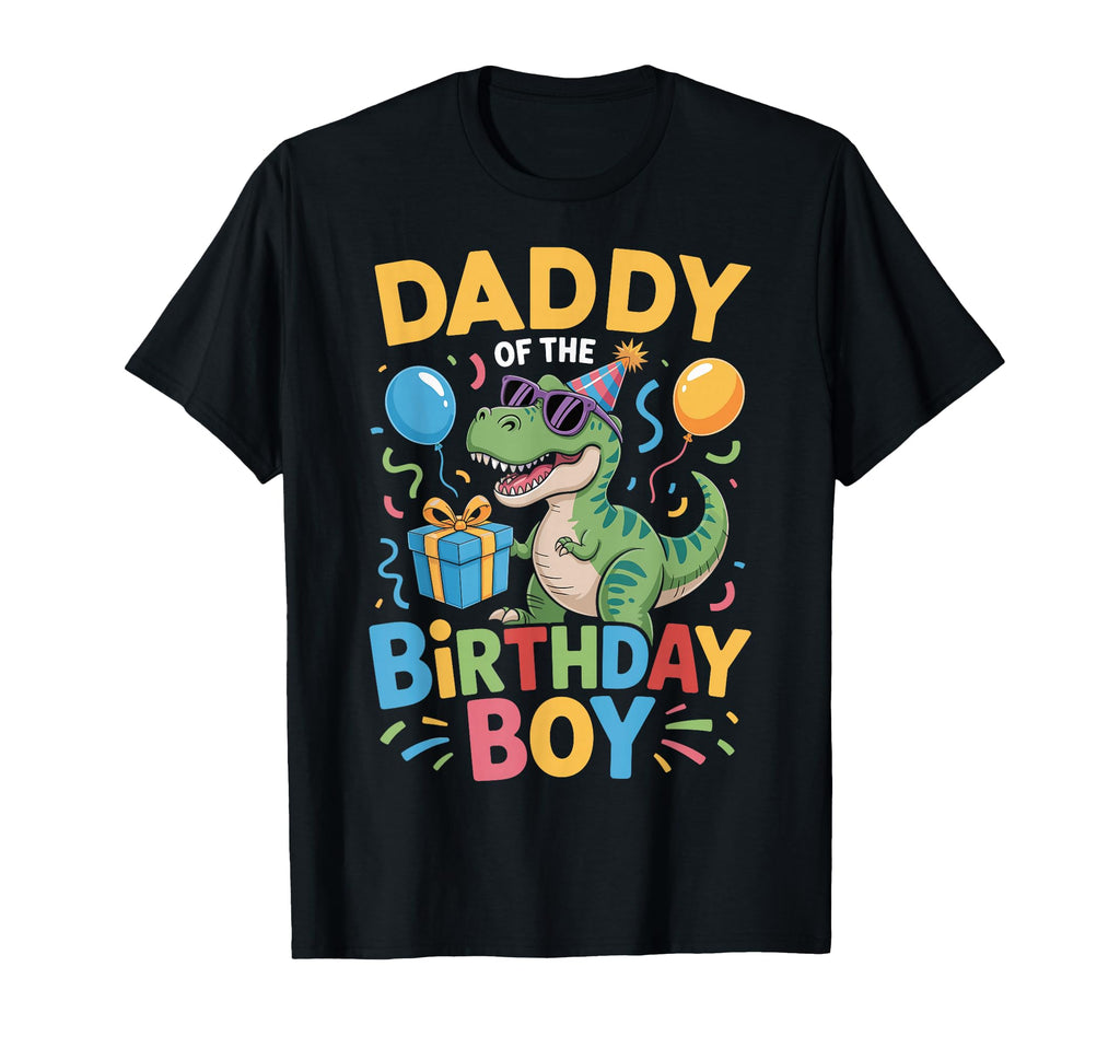 Daddy Birthday Party Outfit Dinosaur T-Shirt - Minimalist Print Unisex - T-Shirt, Sweatshirt, Hoodie