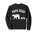Papa Bear 2 Two Cubs Dad Father Sweatshirt - Custom Art Print for Adults - T-Shirt, Sweatshirt, Hoodie
