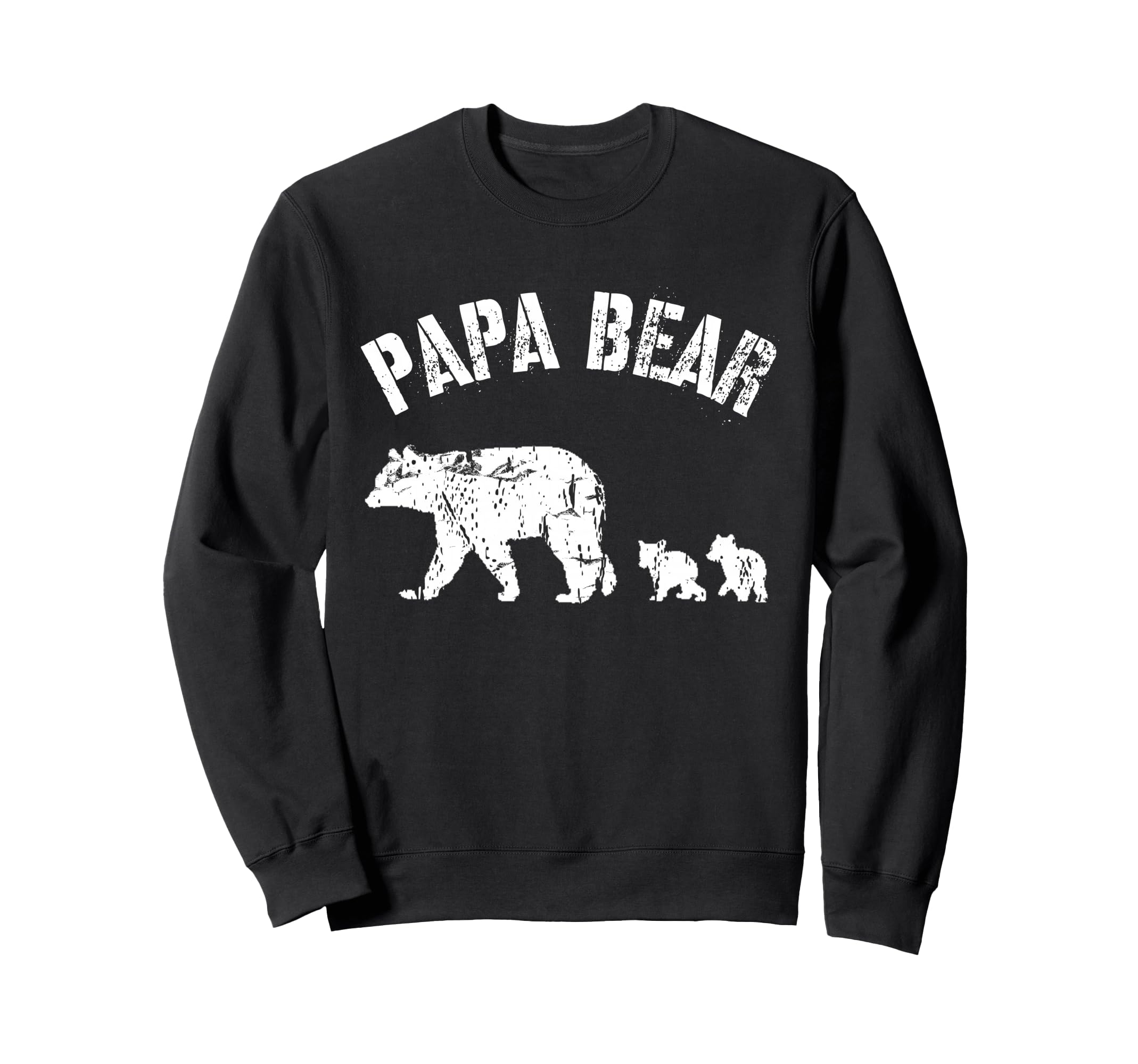 Papa Bear 2 Two Cubs Dad Father Sweatshirt - Custom Art Print for Adults - T-Shirt, Sweatshirt, Hoodie