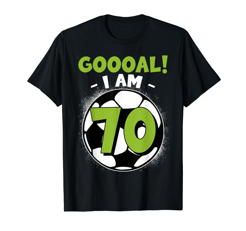 70 Year Old Birthday Soccer Themed T-Shirt - Custom Art Print for Adults - T-Shirt, Sweatshirt, Hoodie