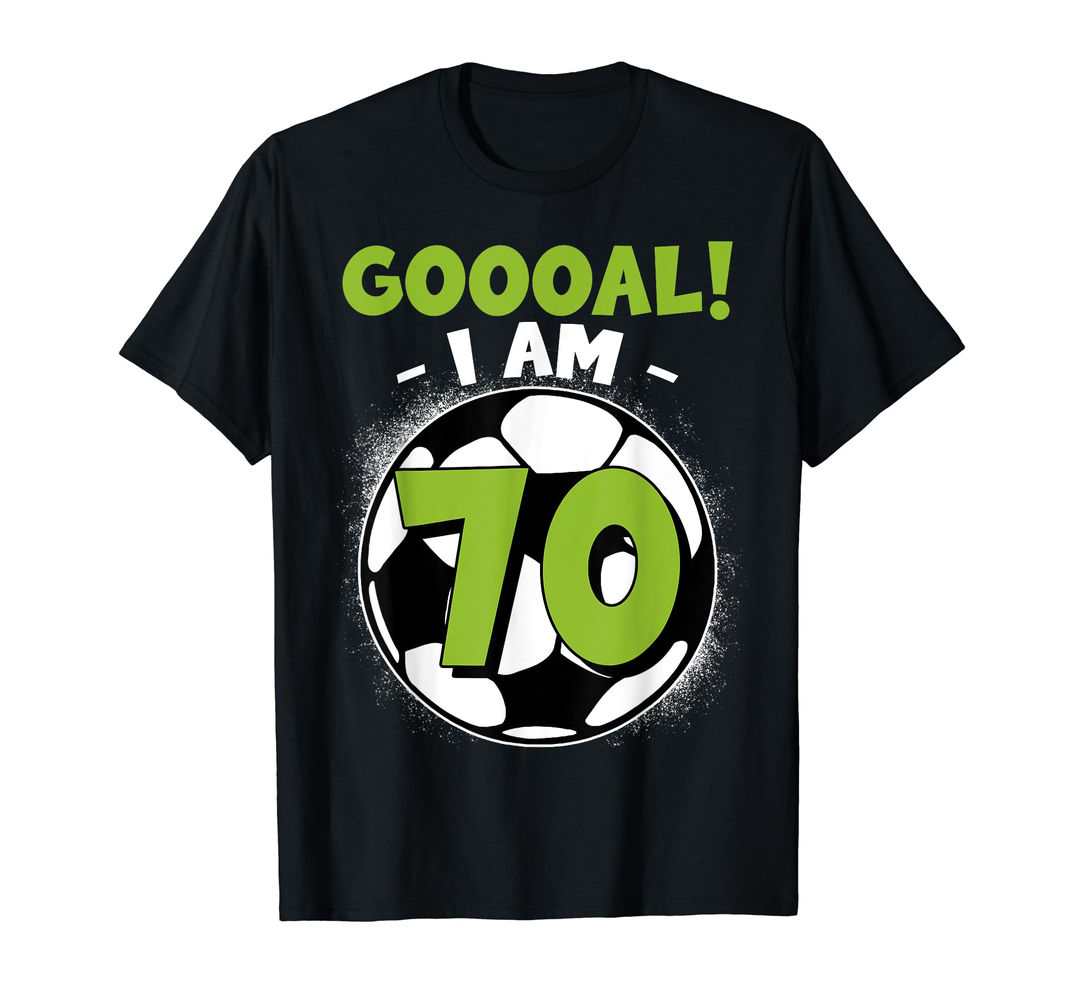 70 Year Old Birthday Soccer Themed T-Shirt - Custom Art Print for Adults - T-Shirt, Sweatshirt, Hoodie