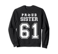 Number 61 Custom Proud Soccer Futbol Sweatshirt - Unique Graphic Men Women - T-Shirt, Sweatshirt, Hoodie