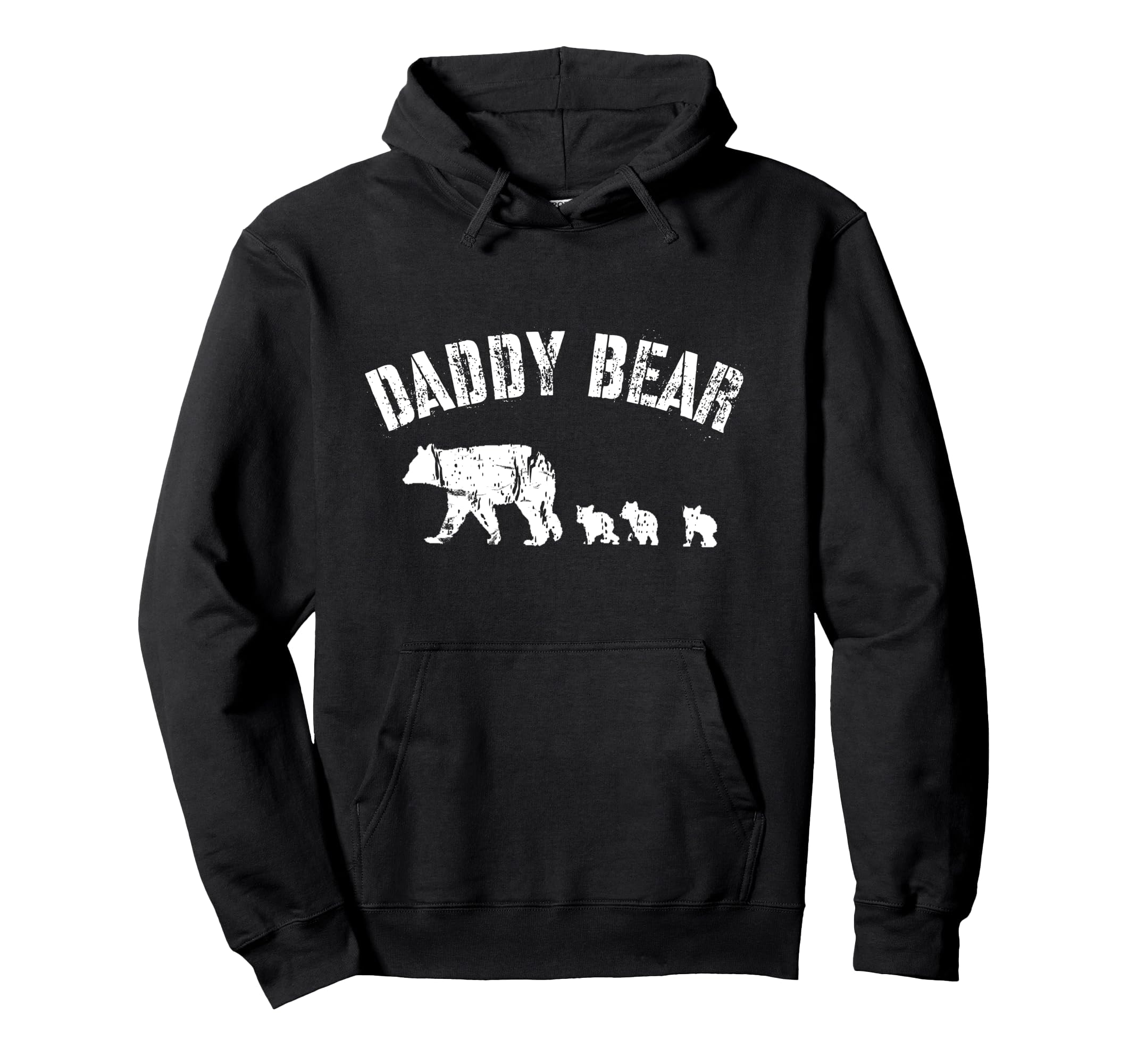 Daddy Bear 3 Three Cubs Dad Father Hoodie - Casual Everyday Wear Men Women - T-Shirt, Sweatshirt, Hoodie