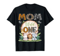 Mom Wild One First Birthday Safari Woodland T-Shirt - Unique Graphic Unisex - T-Shirt, Sweatshirt, Hoodie