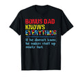 Bonus Dad Knows Everything Puzzle T-Shirt - Trendy Graphic for Adults - T-Shirt, Sweatshirt, Hoodie