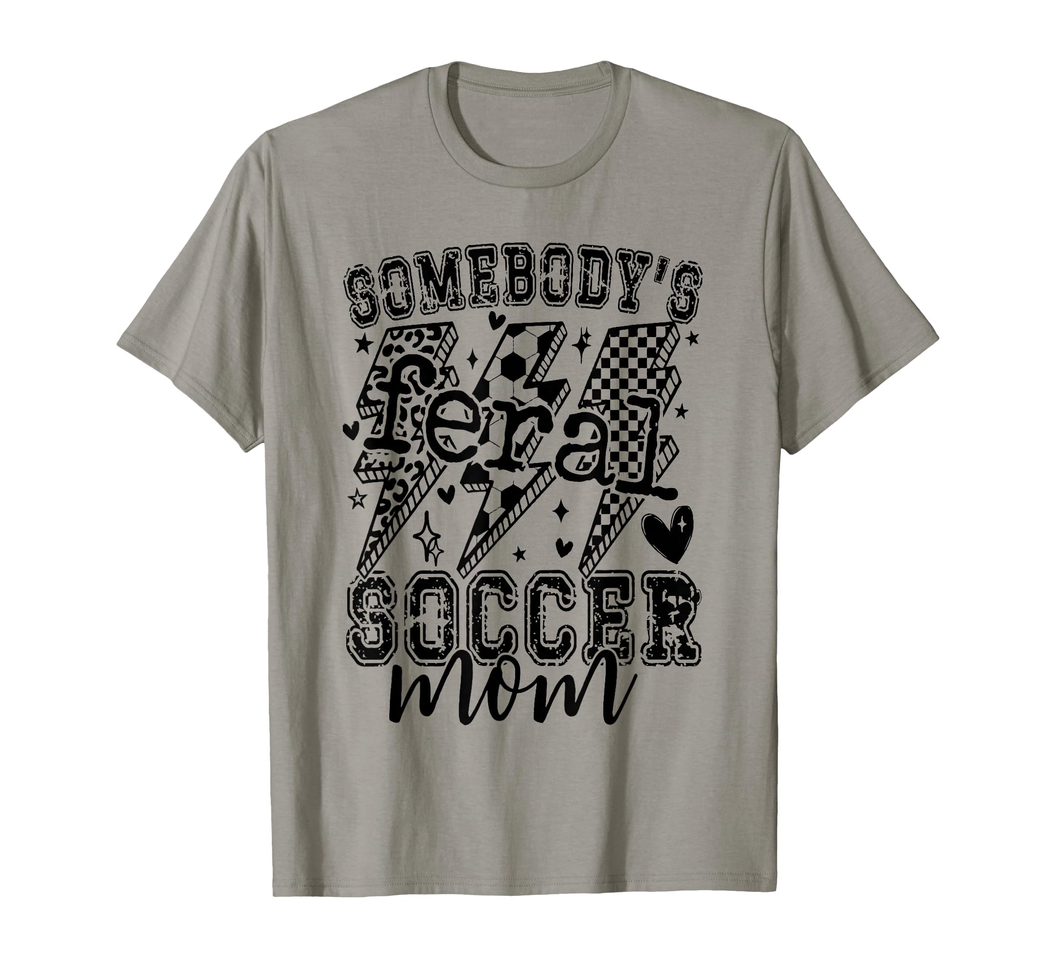 Feral Soccer Mom T-Shirt - Trendy Graphic for Adults - T-Shirt, Sweatshirt, Hoodie