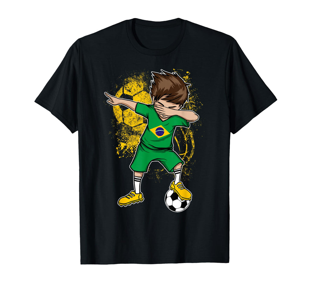 Dabbing Brazil Soccer Jersey Brasil T-Shirt - Graphic Print Men Women - T-Shirt, Sweatshirt, Hoodie