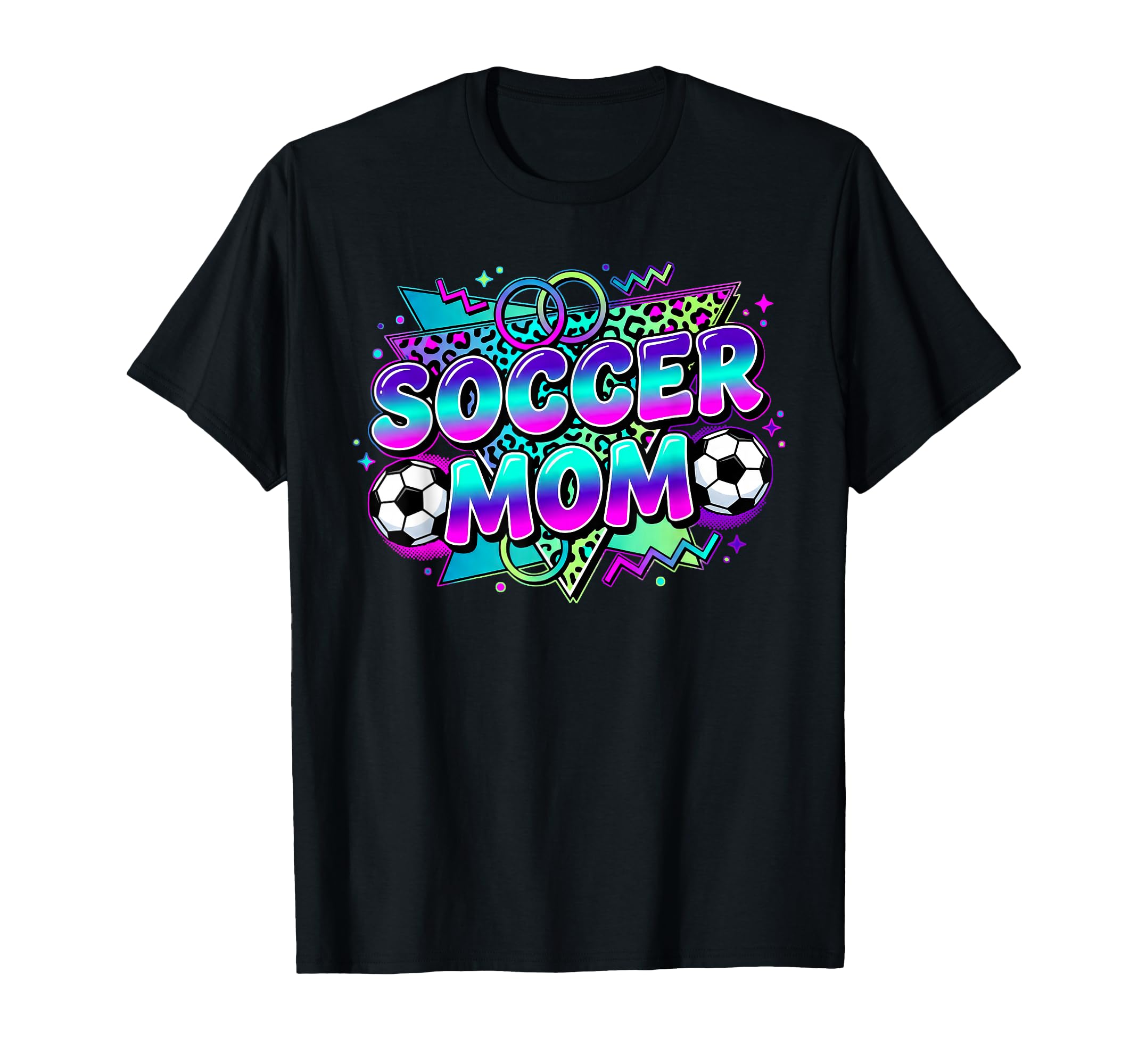 Soccer Mom Leopard Game Day Sideline T-Shirt - Aesthetic Graphic Men Women - T-Shirt, Sweatshirt, Hoodie