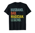 Husband Dad Magician Legend Dad Funny T-Shirt - Unique Graphic Unisex - T-Shirt, Sweatshirt, Hoodie