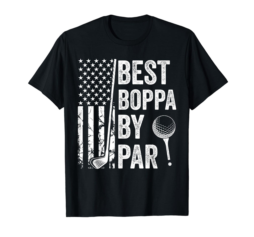 Best Boppa Par Usa Flag Golf Fathers T-Shirt - Trendy Graphic for Adults - T-Shirt, Sweatshirt, Hoodie